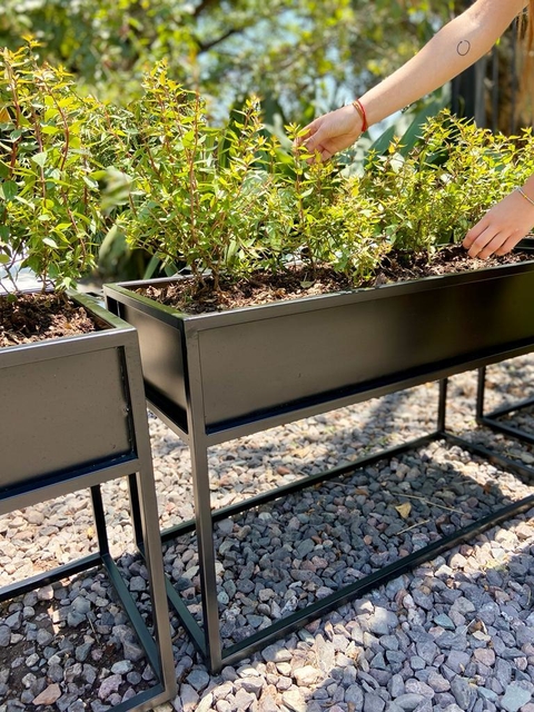 MACETERO HIERRO NEGRO 1.00 X 0.40 X 0.60h - cod. 3307 -