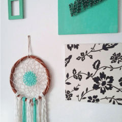 Mandala crochet Aqua