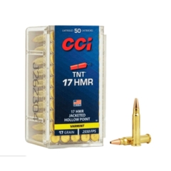 MUNIÇÃO 17HMR CCI HOLLOW POINT - CAIXA COM 50 UNIDADES