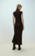 VESTIDO CANELADO COM FENDA CHOCOLATE - MISE - A Sua Loja de Roupas, Acessórios, Beleza e muita Bossa!