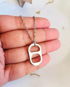 Collar con cadena acero quirurgico