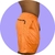 Shorts em Suede Laranja - comprar online