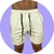 Shorts em Suede Branco