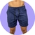 Shorts em Suede Marinho