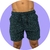 Shorts em Lurex Azul