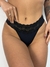 TANGA FIO DUPLO COS COM RENDA - PRETO