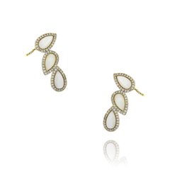Brinco Ear Cuff Resinado - WOW Semijoias