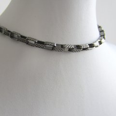 Colar Choker Elo Quadrado na internet