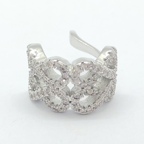 Brinco Piercing Fake  Zircônia Cúbica