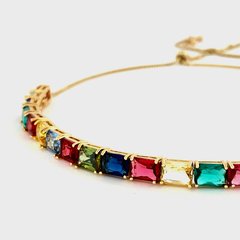 Colar Choker Gravatinha e Zircônia Cúbica - comprar online