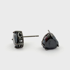 Brinco Coração  com Zircônia Cúbica