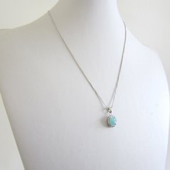 Colar Zircônia Turquesa. - comprar online