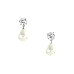Brinco Delicado com Zircônia e Perola - comprar online