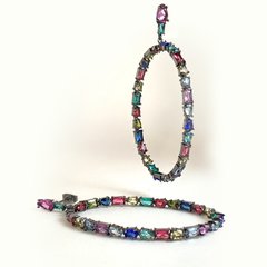 Brinco Zircônia Colorido na internet
