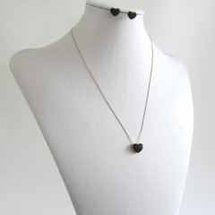 Conjunto Coração Cravejado em Zircônia. - comprar online