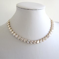 Colar Choker Gravatinha em Gotas de Zircônia. na internet