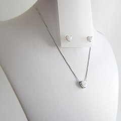 Conjunto colar Coração na internet
