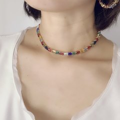 Colar Choker Gravatinha e Zircônia Cúbica na internet
