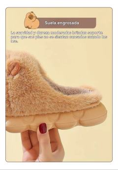 Pantuflas capibara importadas - tienda online