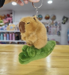 Llaveros retráctiles de capybara