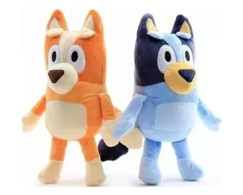 Peluches Bluey y Bingo