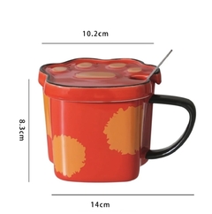 Tazas con tapa patita gatuna - tienda online