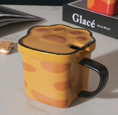 Tazas con tapa patita gatuna - comprar online