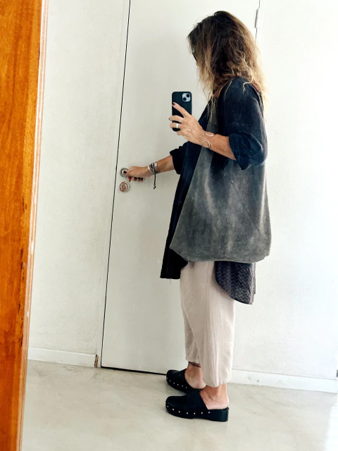 ANNA DARK GREY SUEDE