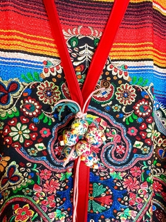 Conjunto 10 - Traje 3 piezas. Lanilla peinada y Jersey print. en internet