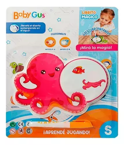 LIBRO MAGICO AGUA PARA PINTAR BABYGUS (2 MODELOS) - comprar online