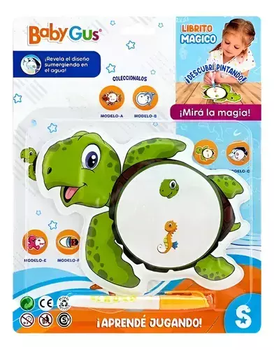 LIBRO MAGICO AGUA PARA PINTAR BABYGUS (2 MODELOS) - comprar online