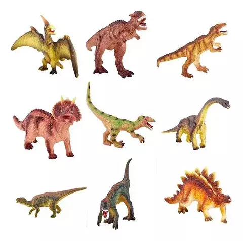 DINOSAURIO DE GOMA 6 MODELOS MIXEADO 20 CM - comprar online