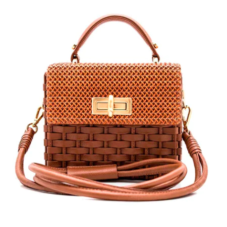 BOLSA NATHALIA TOLENTINO CARAMELO