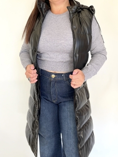 Chaleco Puffer Largo - comprar online