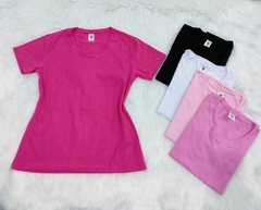 Remera Lisa Cuello Redondo - tienda online