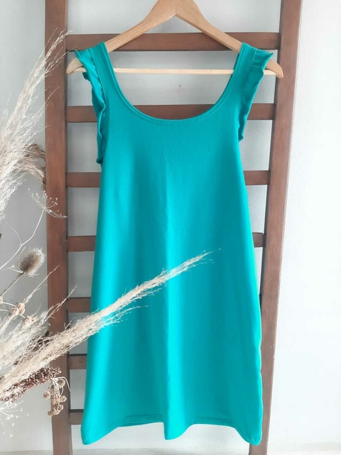 Vestido Manga Volado