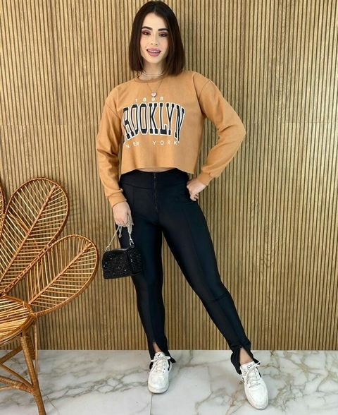 Calça Power Zíper- Preta - comprar online