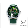 Relógio personalizado com Dudu palmeiras jogador comemorando, pulseira de couro