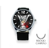 Relógio personalizado com Troféu do brasileirão pulseira de couro - comprar online