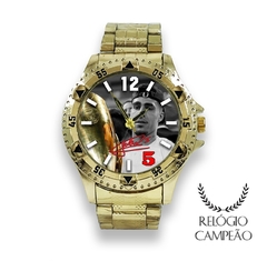 Relógio personalizado Gabriel Corinthians segurando taça dourada - comprar online