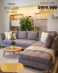 Sillón Rinconero 113 plus $999.990 con descuento
