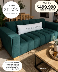 Sillón Vainilla $499.990 con descuento