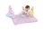 COBERTOR PARA BEBÊ E BICHINHO DE PELÚCIA BONECO FRANJINHA ROSA LOANÍ