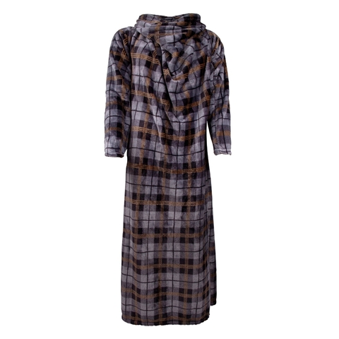 COBERTOR COM MANGA PRIME CINZA E PRETO MICROFIBRA ATACADO