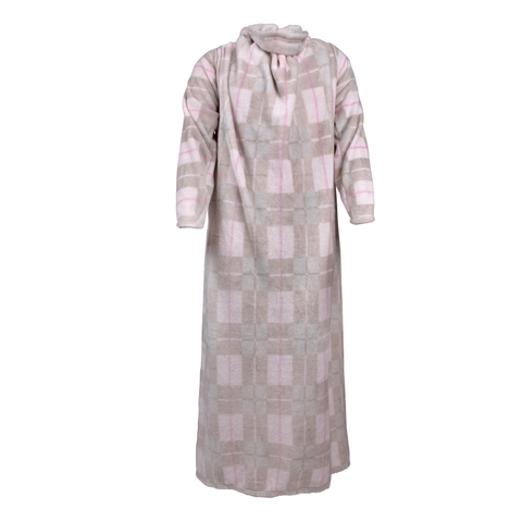 COBERTOR COM MANGA PRIME CINZA E ROSA MICROFIBRA ATACADO