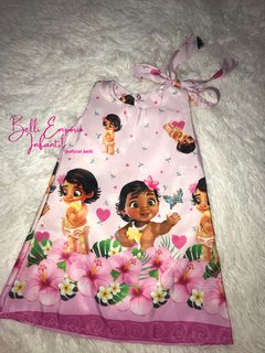 Vestido trapézio Moana baby