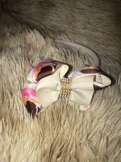 Tiara bailarina nude e rosa