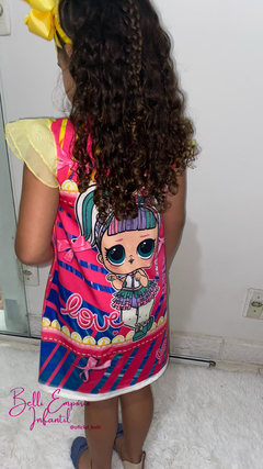 Vestido trapézio Lol unicórnio - comprar online