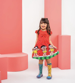 Vestido trapézio Magali vermelha - comprar online
