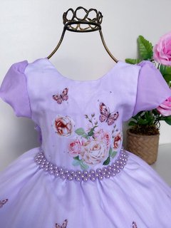 Vestido jardim Thayla Lilás - comprar online